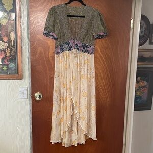 Free People sheer midi dress/vest/coverup